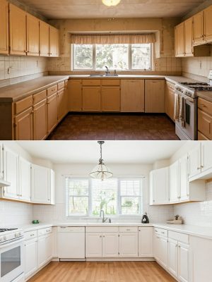 Doing,A,Split,Image,Of,Before,And,After,Photos:,With