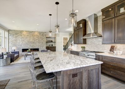 Luxury,Kitchen,Accented,With,Large,Granite,Kitchen,Island,,Taupe,Tile Luxury,Kitchen,Accented,With,Large,Granite,Kitchen,Island,,Taupe,Tile
